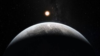 Artist's impression of planet and star