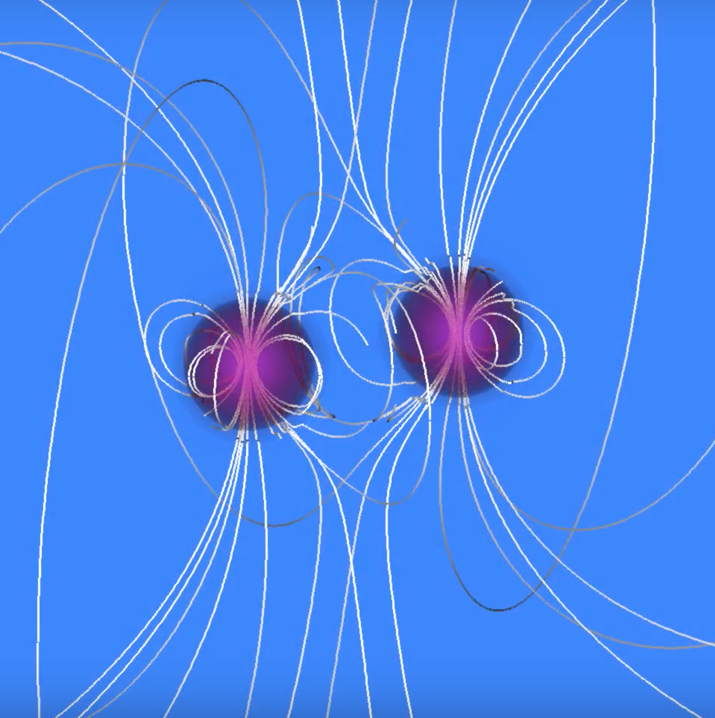Simulation of the merger of magnetized binary neutron stars