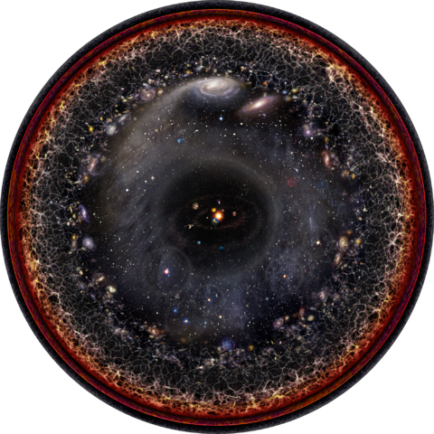 Observable Universe by Pablo Carlos Budassi
