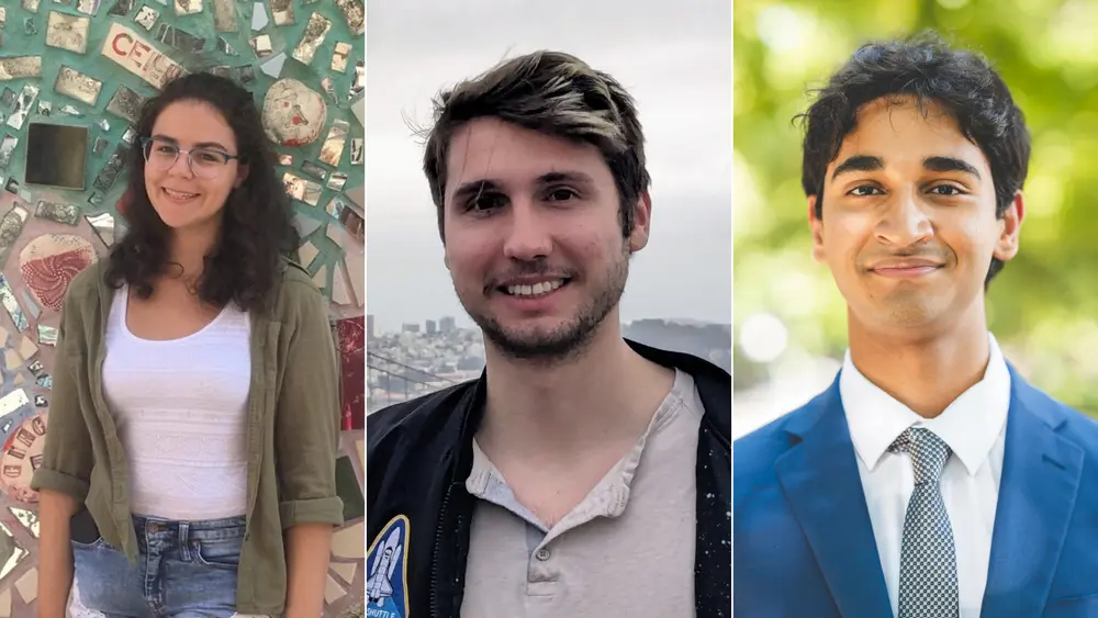 Amanda Wasserman, Grant Merz and Arjun Chainani.