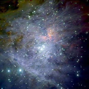 Dust in Orion Nebula