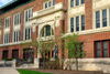 The front entrance to Lincoln Hall.