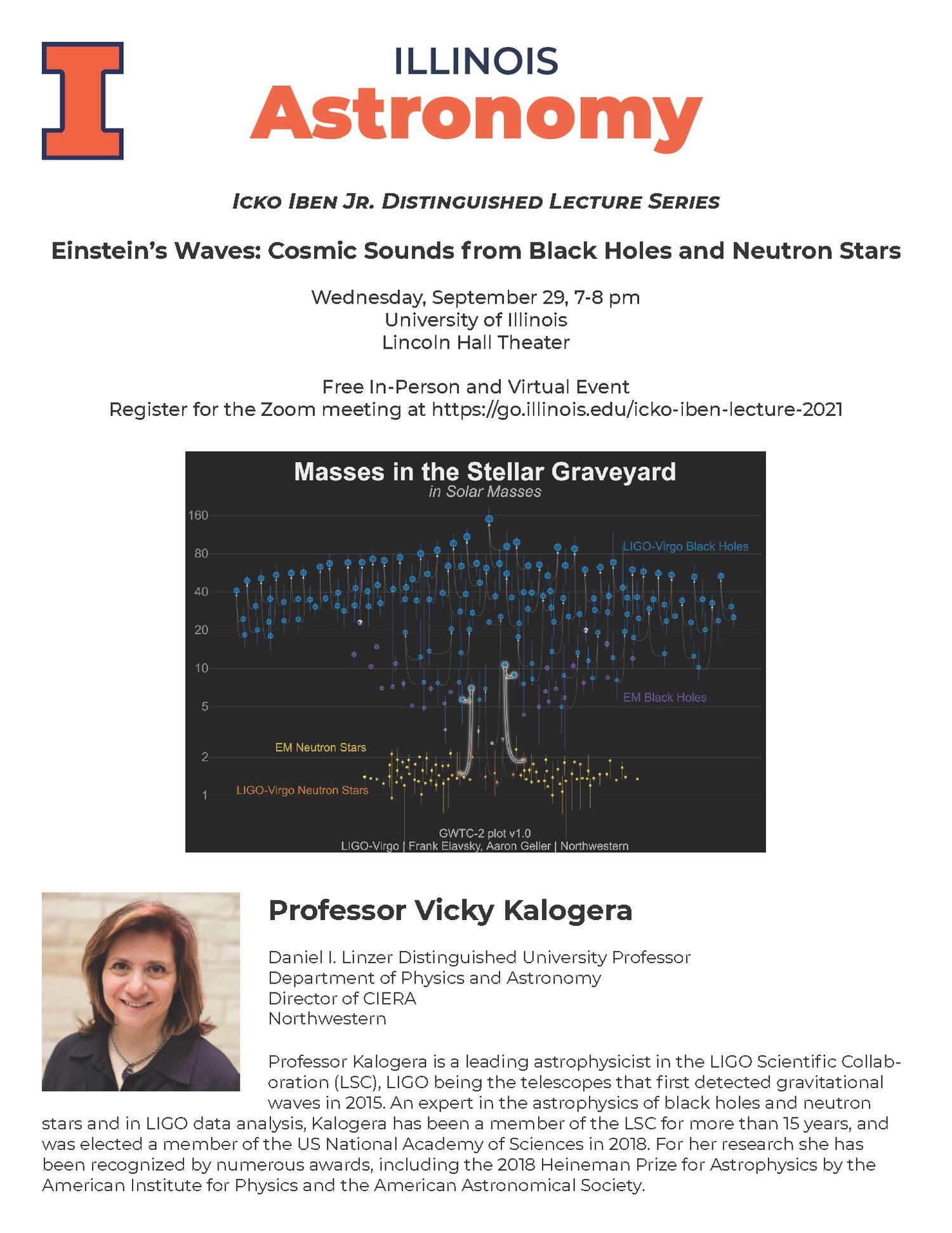 Vicky Kalogera, Northwestern, Daniel I. Linzer Distinguished University Professor
